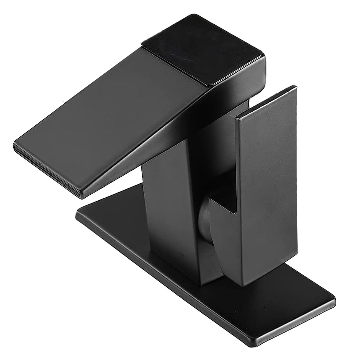 LED Light Bathroom Faucet, Single Handle Faucet - Waterfall Faucet