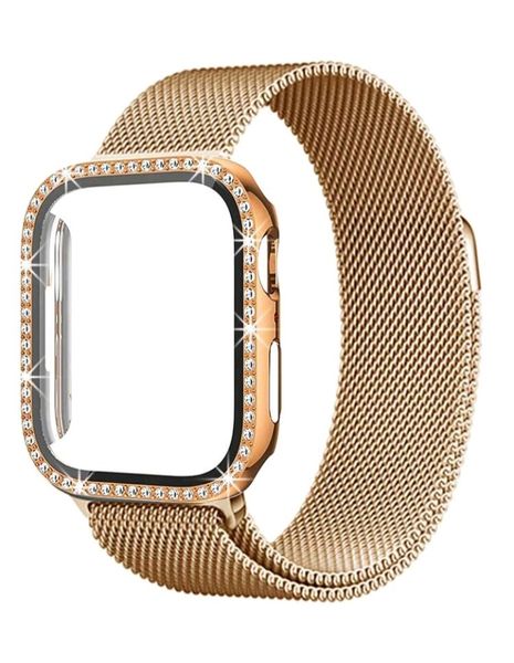 Compatible with Apple Watch Band &amp; Case Combination Set