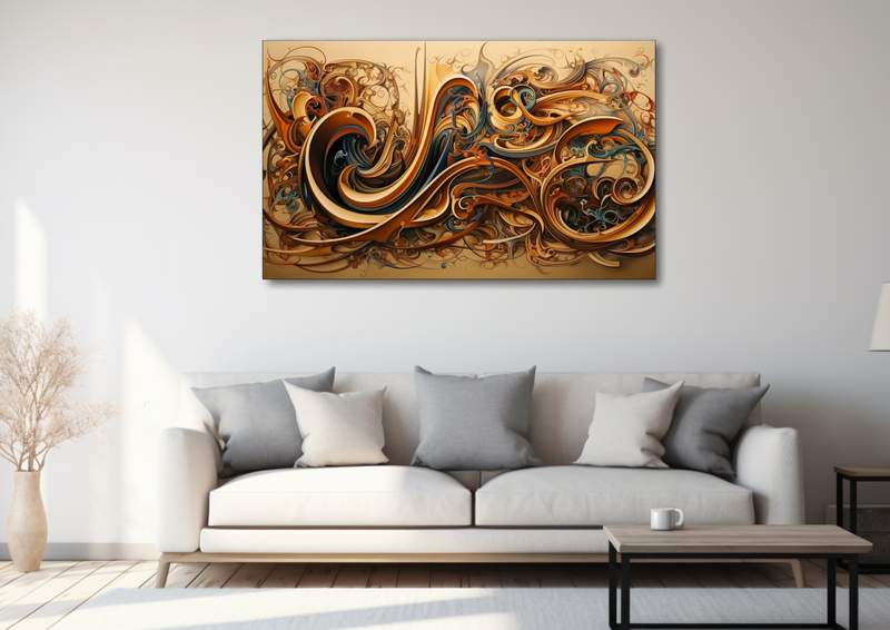 Canvas Wall Art - Intricate Arabic Callingraphy - MT0002