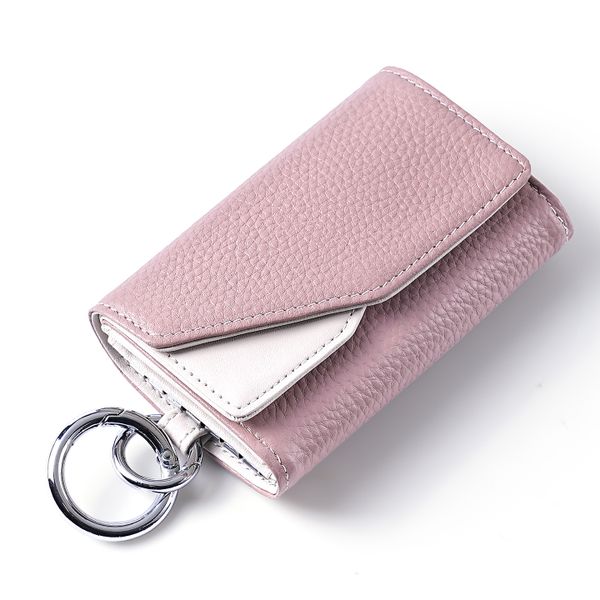 Slim Tri-fold Coin Purse &amp; Credit Card Wallet - Pink