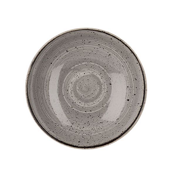 Churchill Stonecast Peooercorn Grey Coupe Bowl 12Pcs