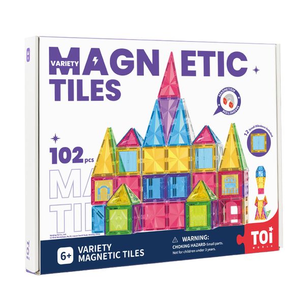 Magnetic Tile - 102 Pieces