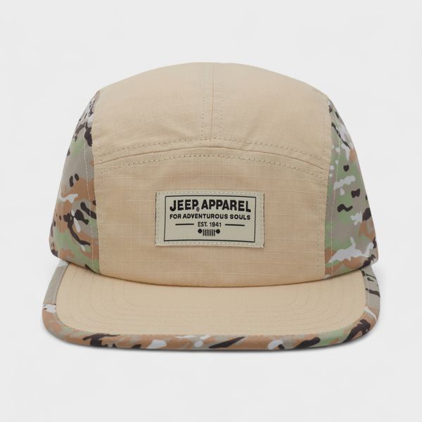 Jeep - 5 Panel Cap - Khaki