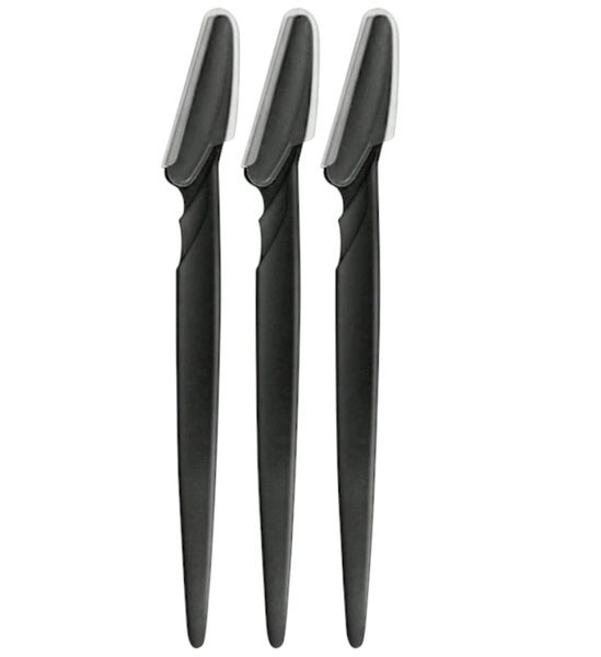 12 Pack Black Grooming Eyebrow Razors