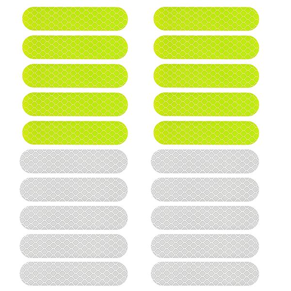 Reflective Stickers For Motorcycles (Night Use), Pack of 20