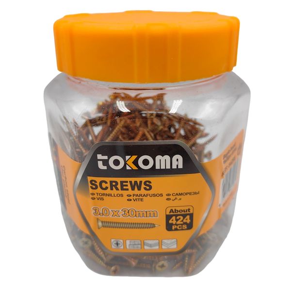 Tokoma 3.0x30mm Bugle Head Screws 424 Pcs