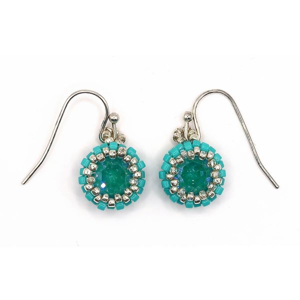 Petite Seagreen Swarovski Elements Earrings