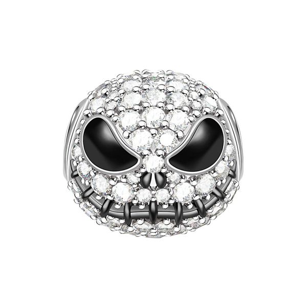 925 Sterling Silver Jack Skull Bracelet Charm / Pendant