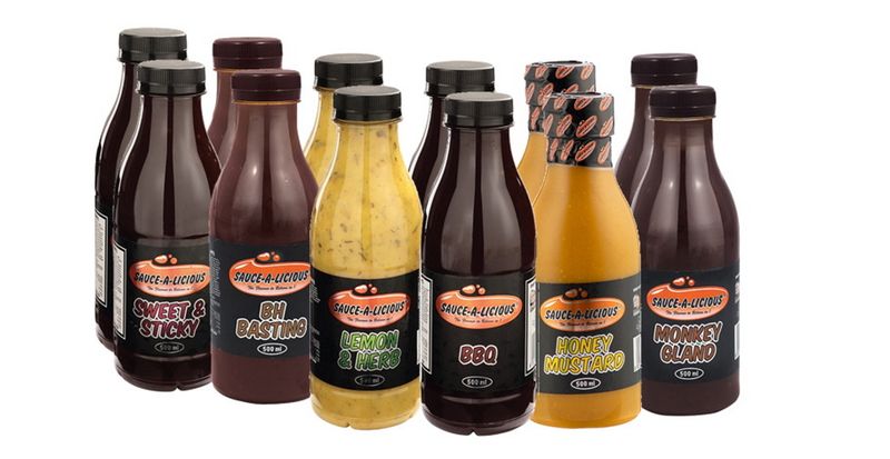 Classic Sauces Hamper - Sauce-A-Licious. 6 Flavors (2 of Each)