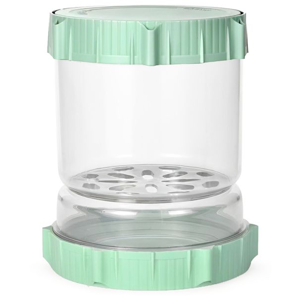 Pickle Jar with Strainer Flip,Olives Hourglass Jar, Hourglass Olive Jars