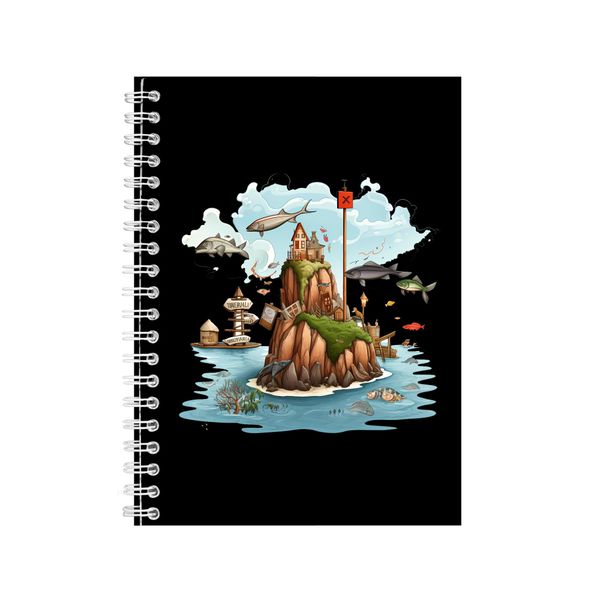 Dreams A5 Notebook Spiral and Lined Fishing Lovers Graphic Notepad Gift 196
