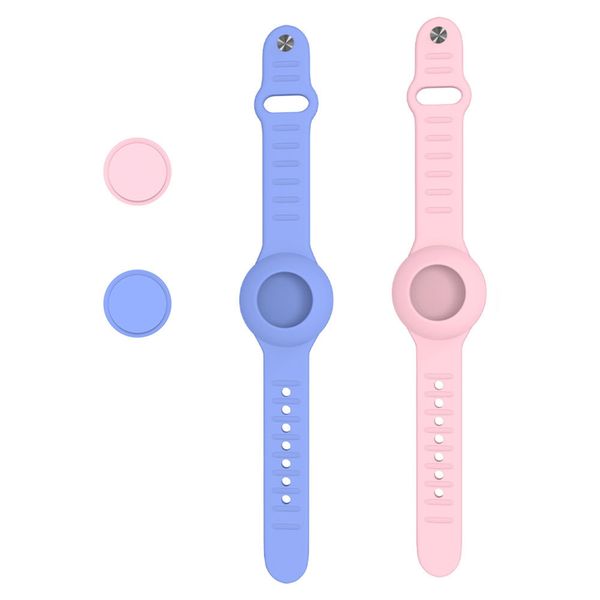 2 pieces Airtag children's waterproof bracelets silicone wristbands