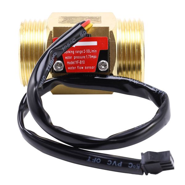 B10 Dn25 1Inch Water Hall Effect Turbine Flow Sensor Brass