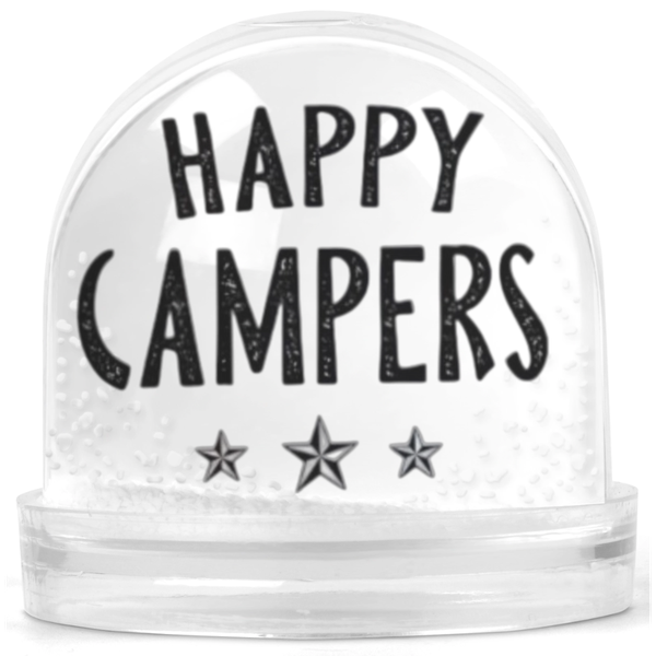 Happy Campers Adventure Camping Gift Snow Globe