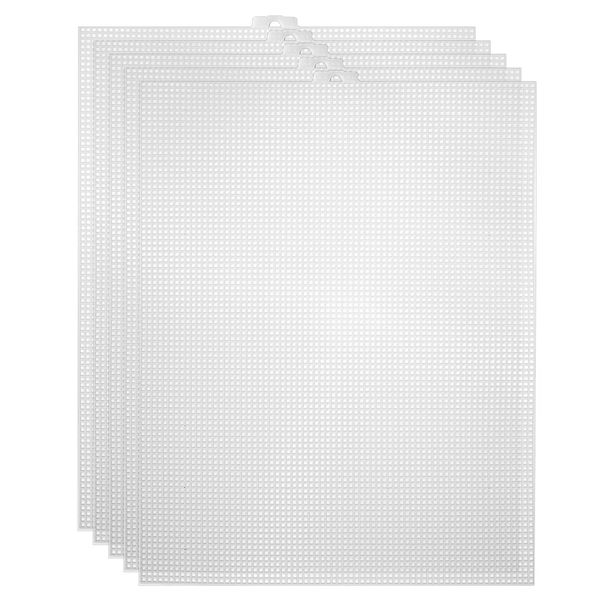 20Pcs Plastic Mesh Canvas Sheets for Embroidery (10.2 x 13.2 Inch)