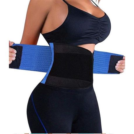 Sweat waist trainer corset trimmer, lower belly fat workout sport girdle  offer at Takealot