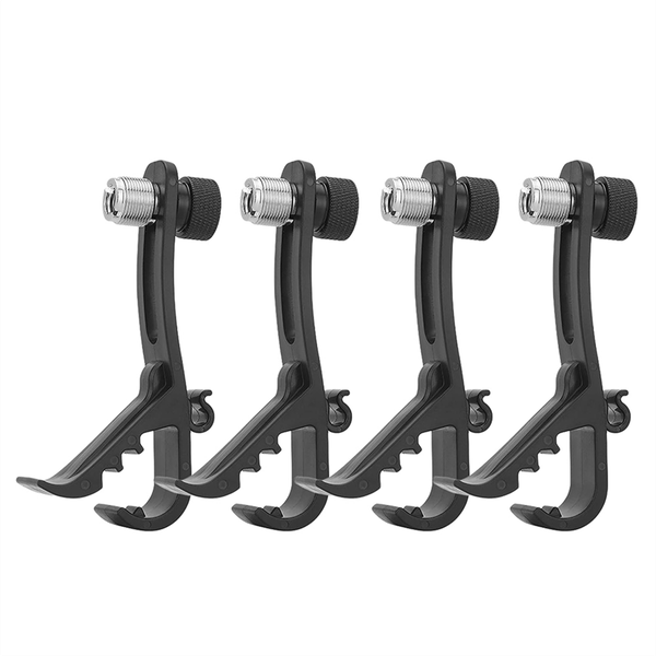 Shockproof Drum Mic Clip 4Pcs, For Mic Stand, Universal Microphone Clamp