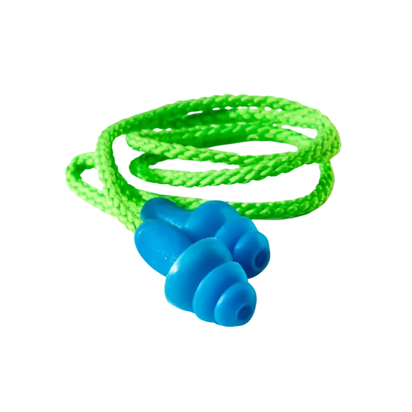Dromex Blue Corded Re-usable Earplugs- Pack of 20