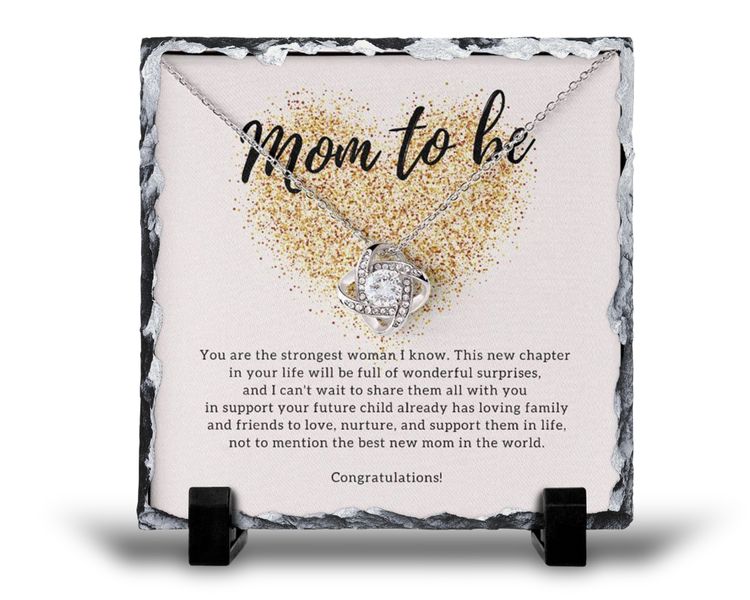 Mom To Be Baby Shower New Mom For Her v2 Gift Rock Slate