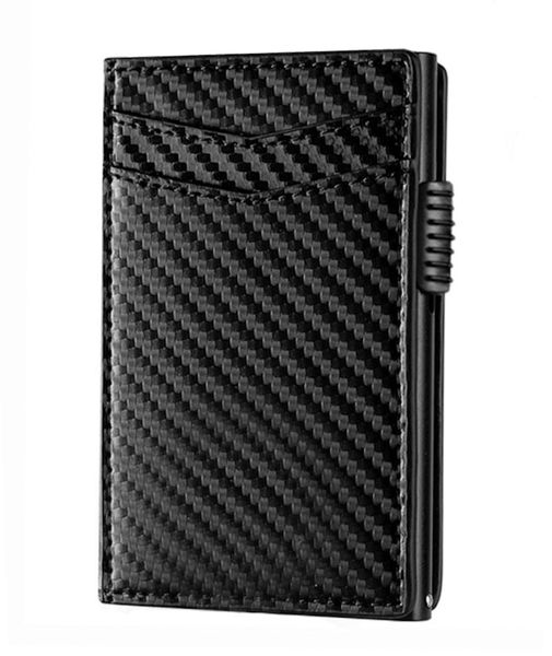 Pop Up Wallet Credit Card Holder - Carbon Black