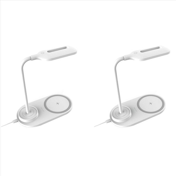2X Dimmable Led Desk Lamp With Wireless Charger Wireless Charging