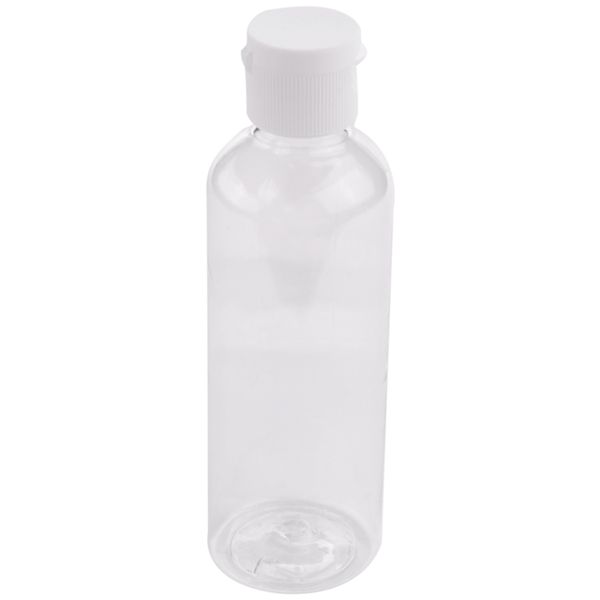 4 X 100Ml Plastic Clear Bottles Travel Shampoo Cosmetic Container