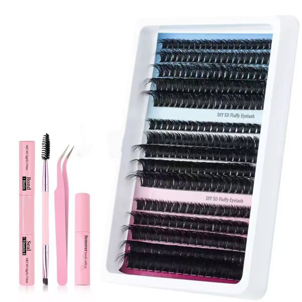 270 Pieces Eyelash Extensions 10-18mm Mixed DIY Eyelash Cluster Kit