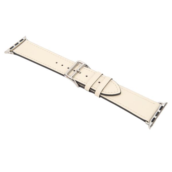 Leather Band compatible with Apple Watch 38-41mm Beige