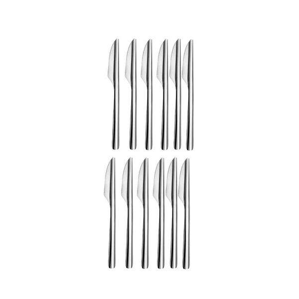 12 Piece Timeless Design Stainless Steel Knife Set 029505DC01AA7
