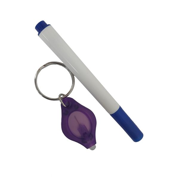 UV Permanent Marker Pen and Torch Set