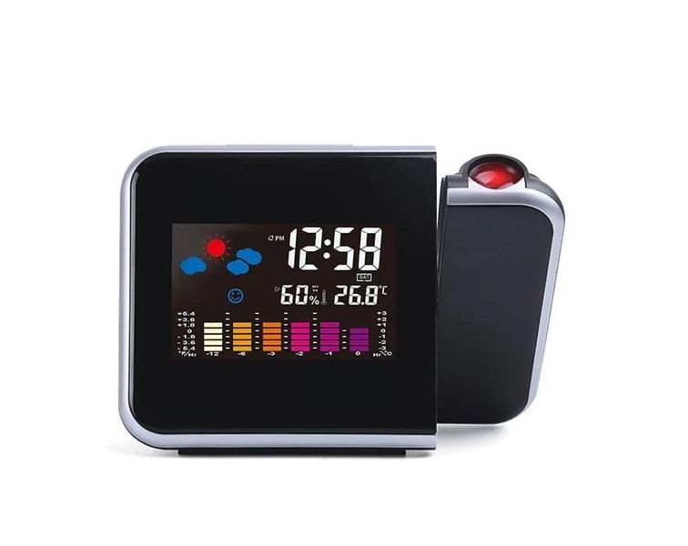 Rotating Screen Digital Calendar Projection Alarm Clock