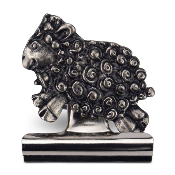 Bulldog Clip - Flat Sheep Design - Durable Stainless Steel - 5cm