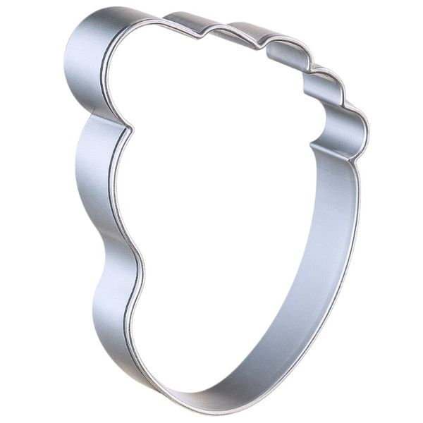 Stainless Steel Baby Foot Print Cookie Cutter - Silver - 1 Piece