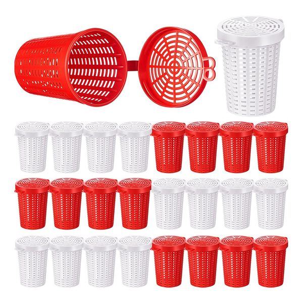 Fishing Bait Cage Trap Fish Lure Feeder Basket Plastic Bait Bucket
