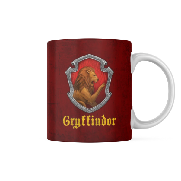 Harry Potter Gryffindor Themed Printed Coffee Cup and Coaster Set