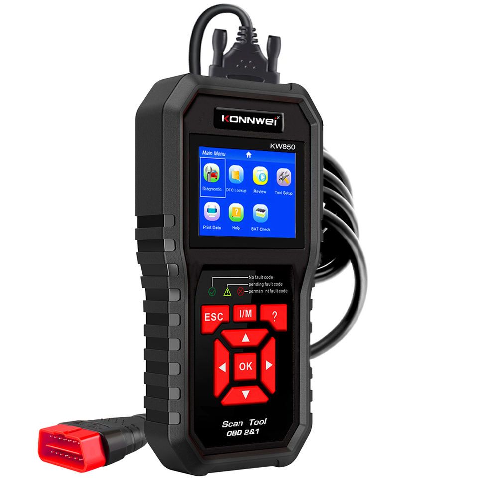 KONNWEI KW850 Car Engine Scanner Automotive Diagnostic Tools Black