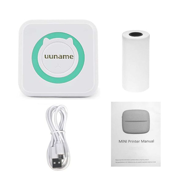 Uuname Portable BT Mini Pocket Photo Sticker Inkless Thermal Printer -C15
