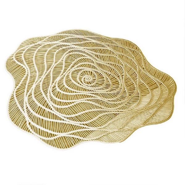 Metallic Placemat 6 Piece Gold