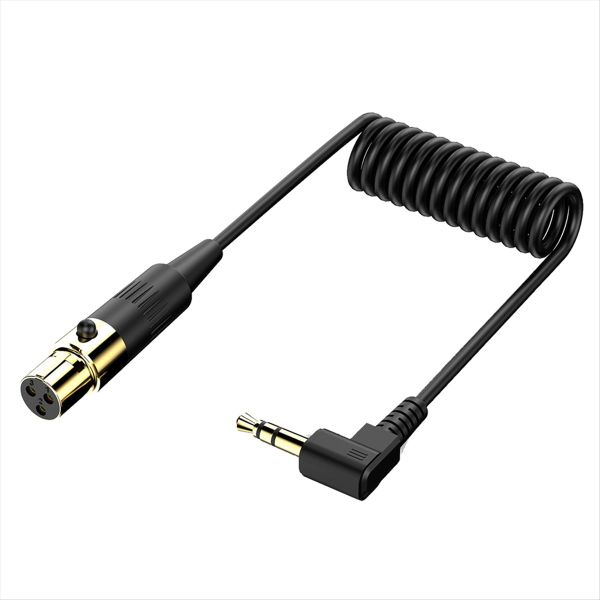 Right Angle 3.5mm to XLR Aux Cable 90 Degree Angle 3.5mm to XLR 90 Micropho