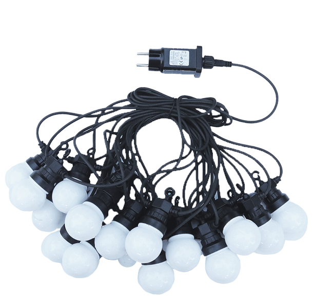 100 LED Frosted Bulbs String Lights Warm White - 10M - 5 Pack