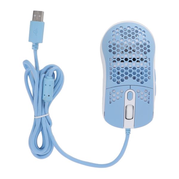 Wired Mouse Gaming Hollow 12000DPI Blue