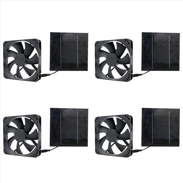 20W 12V Solar Panel Exhaust Fan Air Extractor Ventilator Powered Fan
