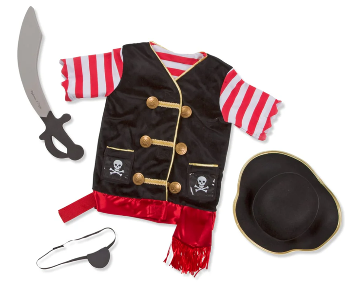Melissa &amp; Doug Pirate Role Play Costume Set