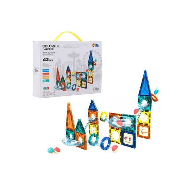 Kids Toy Magnetic Pipeline Building Block - 42 Piece