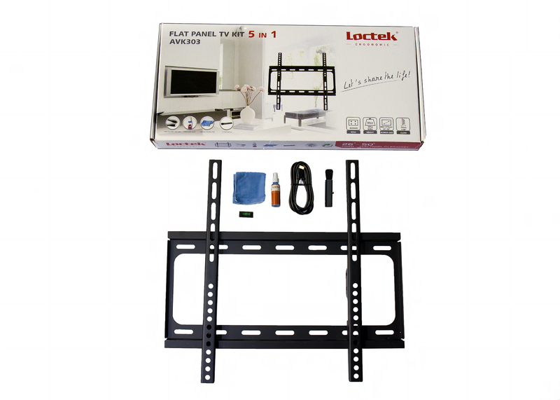 LocTek TV BRACKET KIT 26-50" HDMI/CLEANER