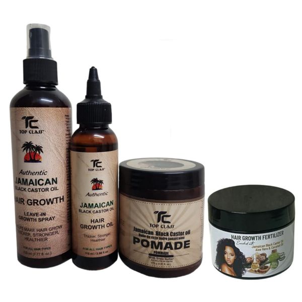 Jamaican Black Castor Oil Leave-in Spray, Growth Oil, Pommade &amp; Fertilizer