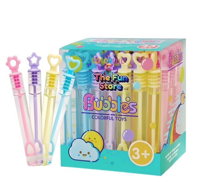 48pc Vibrant Bubble Wands with Decorative Shapes - Perfect for Celebrations