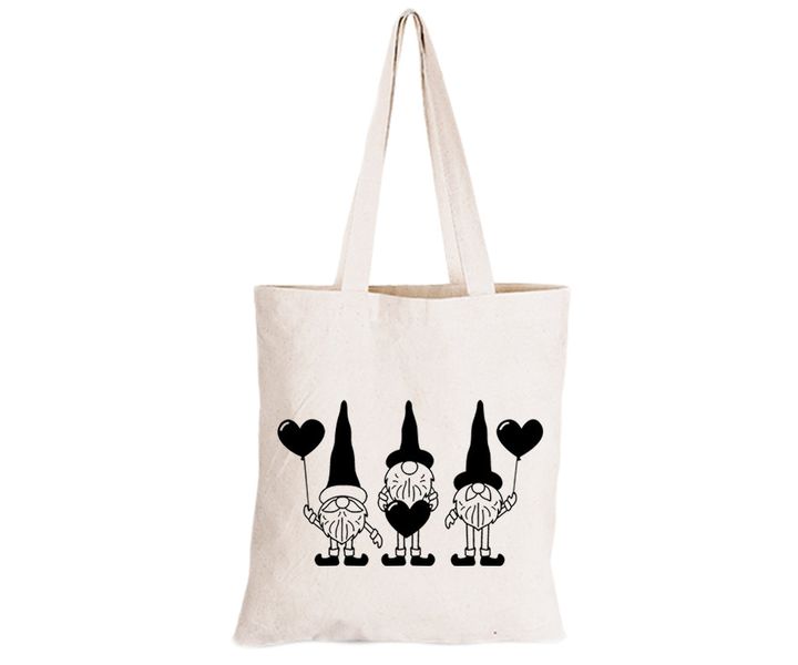 Gnome Love - Eco-Cotton Natural Fibre Bag