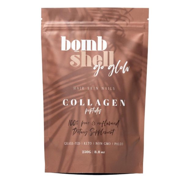 Bombshell Go Glow - Pure Hydrolyzed Bovine Collagen Peptides - 250g