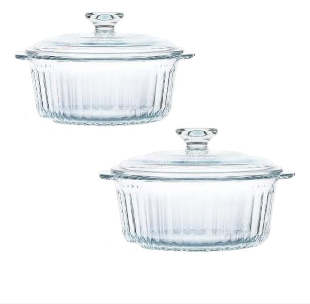 Hub Round Glass Casserole With Lid